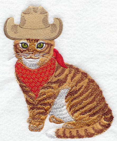 Kitty in Cowboy Hat