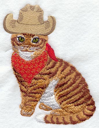 Kitty in Cowboy Hat