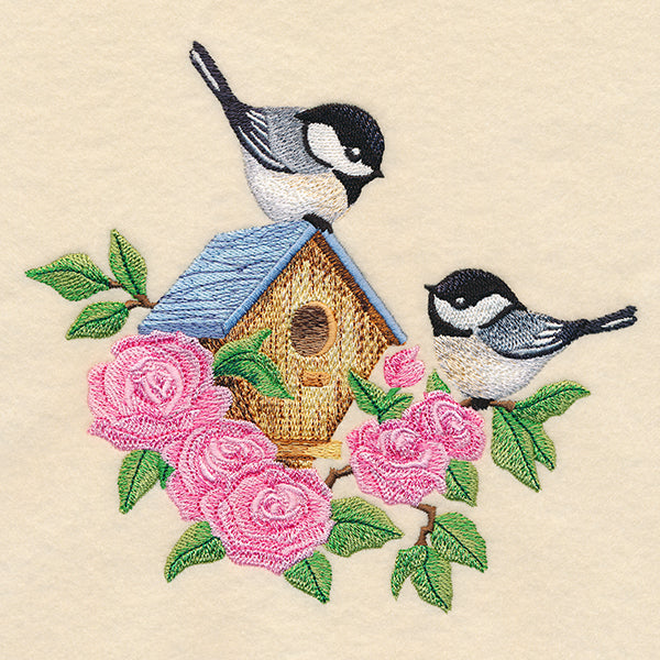 Blooming Chickadee Birdhouse