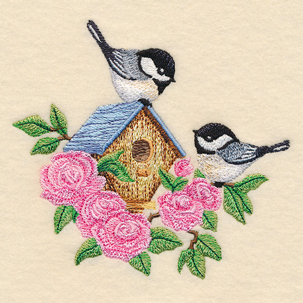 Blooming Chickadee Birdhouse