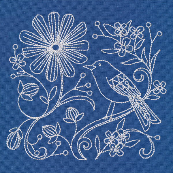 Birds of a Feather 1 (Whitework)