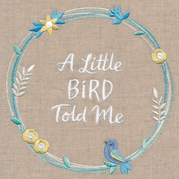 A Little Bird Told Me Wildflower Wreath