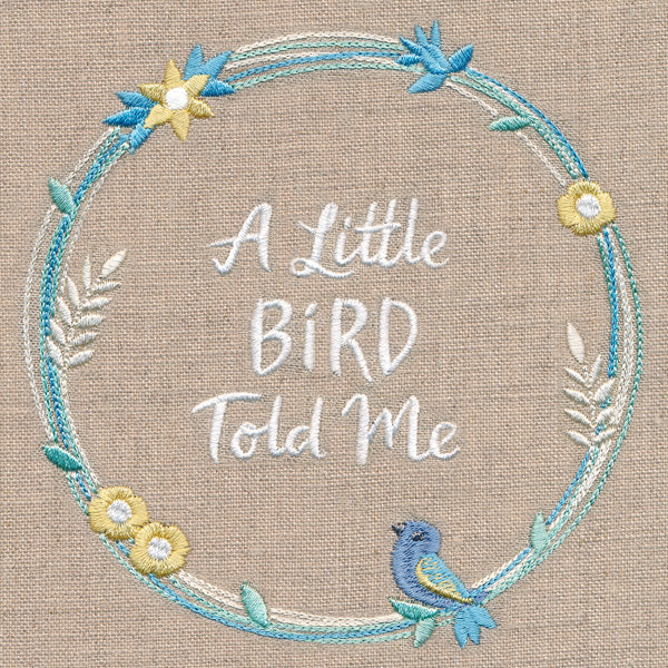 A Little Bird Told Me Wildflower Wreath