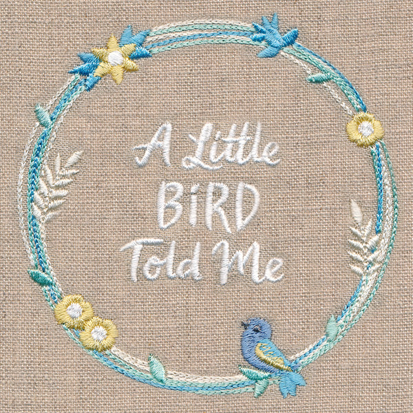 A Little Bird Told Me Wildflower Wreath