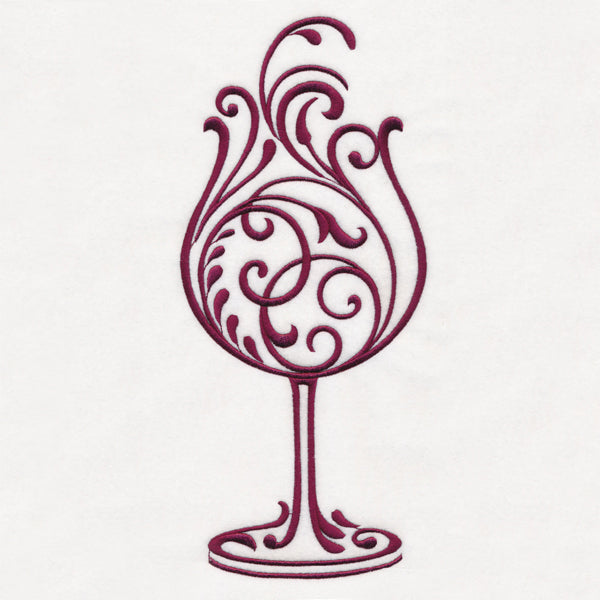 Fancy Filigree Wine Glass