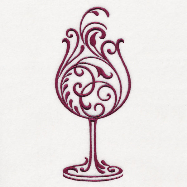 Fancy Filigree Wine Glass
