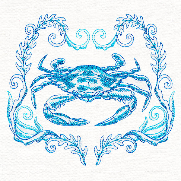 Coastal Crab Etching