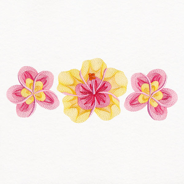 Tropical Flowers Trio
