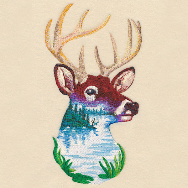 Deerscape in Watercolor