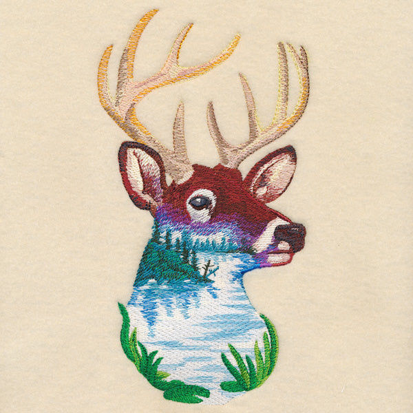 Deerscape in Watercolor