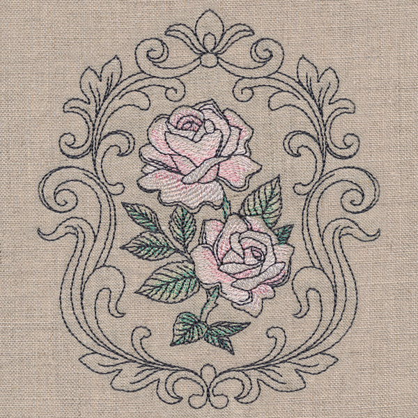 Baroque Blooms Cameo - Tea Rose