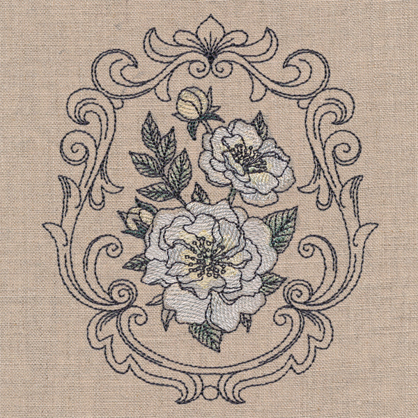 Baroque Blooms Cameo - Goldfinch