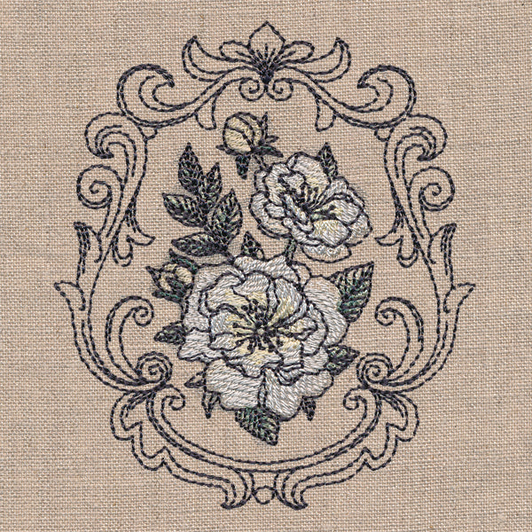 Baroque Blooms Cameo - Goldfinch