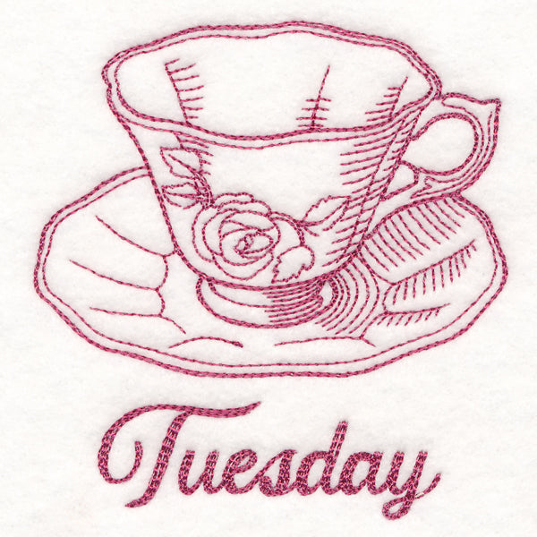 Radiant Garden Teacup - Tuesday