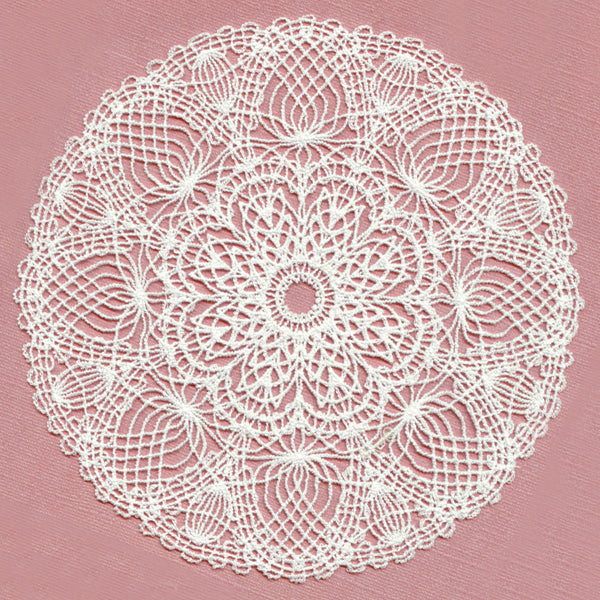 Lotus Bouquet Doily (Battenburg Lace)