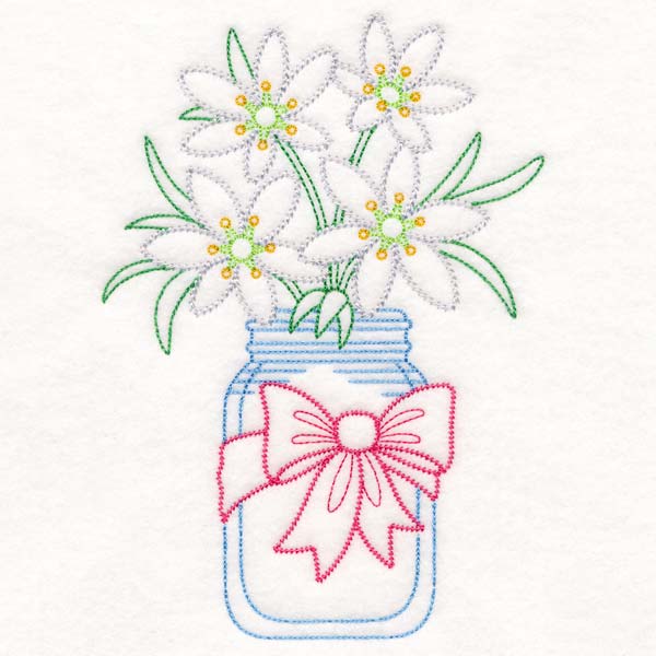 Merry Mason Jar - Star of Bethlehem