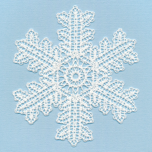 Merry & Bright Snowflake (Battenburg Lace)