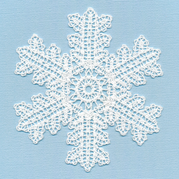 Merry & Bright Snowflake (Battenburg Lace)