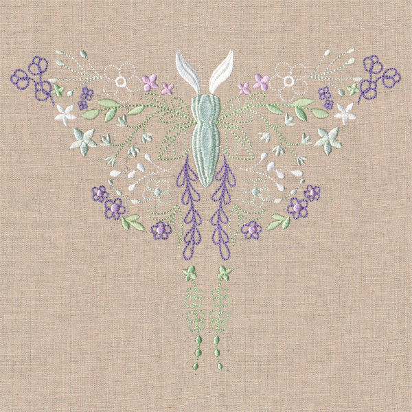 Delicate Wildflower Luna Moth