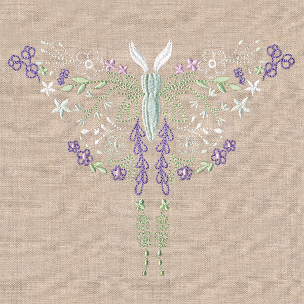 Delicate Wildflower Luna Moth