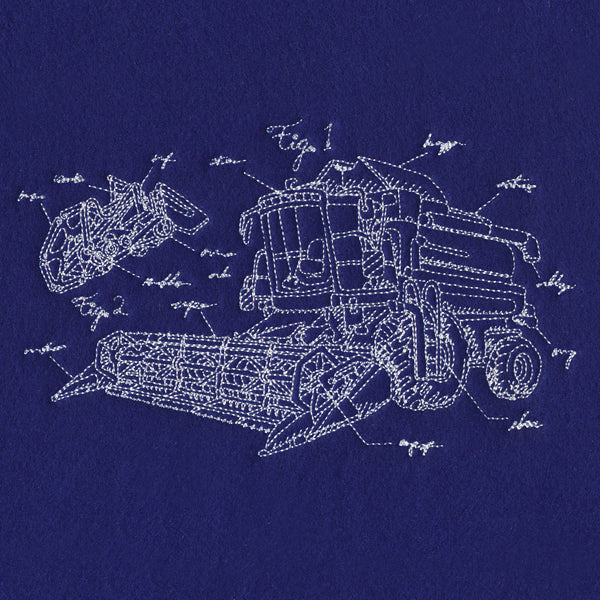 Combine Harvester Schematic