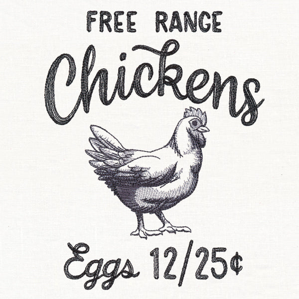 County Fair Sign - Free Range Chickens