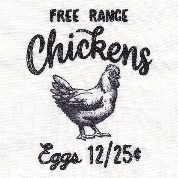 County Fair Sign - Free Range Chickens