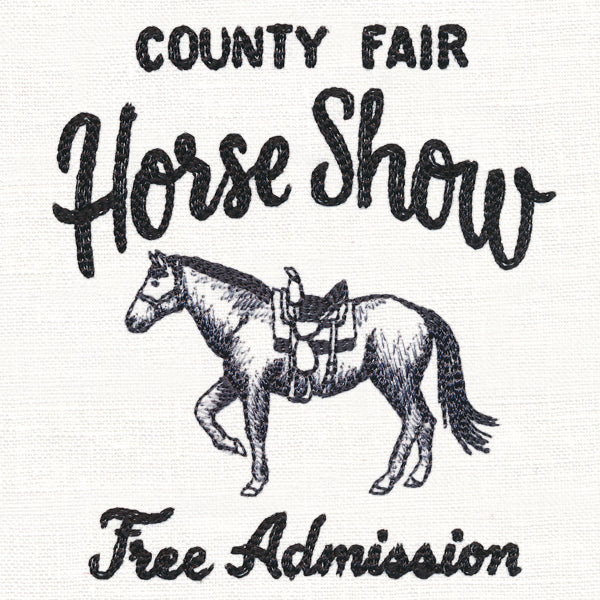 County Fair Sign - Horse Show