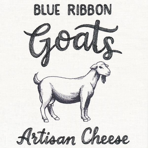 County Fair Sign - Blue Ribbon Goats