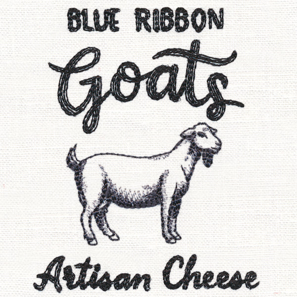 County Fair Sign - Blue Ribbon Goats