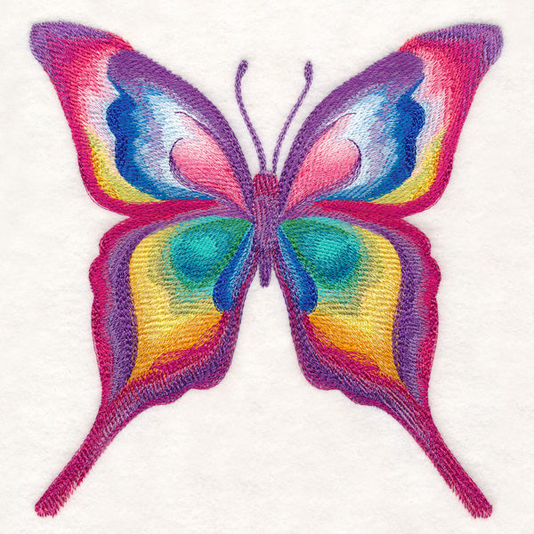 Rainbow Butterfly in Watercolor