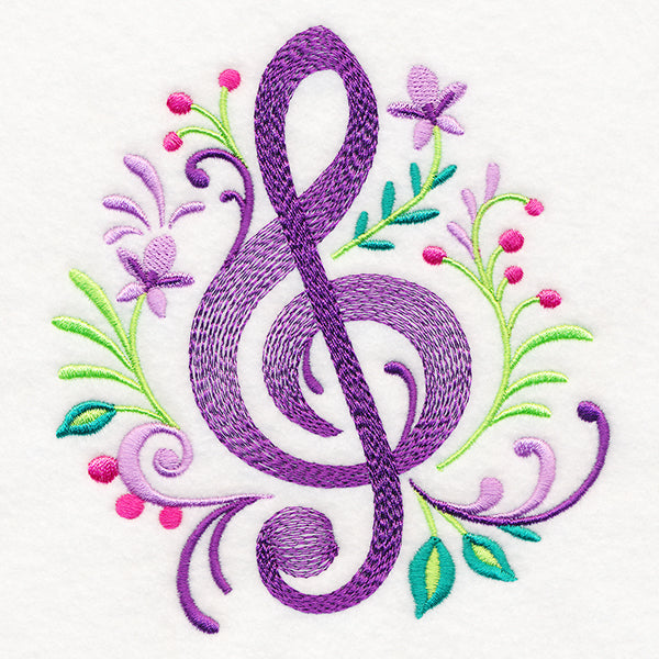 Treble Clef Flourish