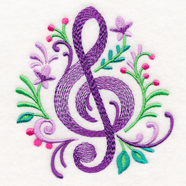 Treble Clef Flourish