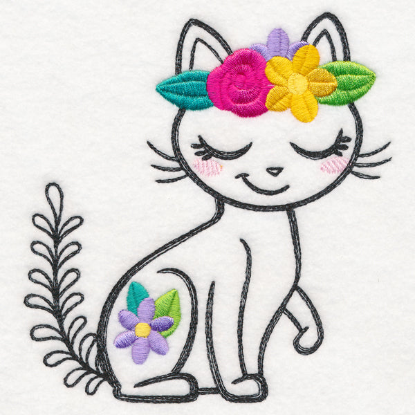 Wildflower Friends - Cat
