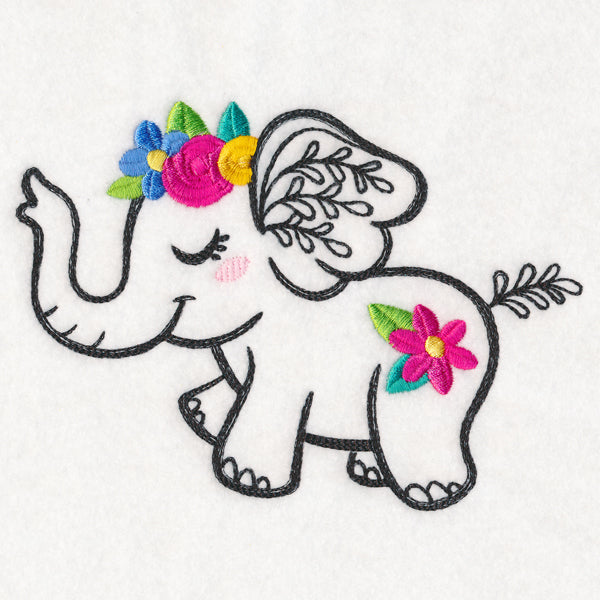 Wildflower Friends - Elephant