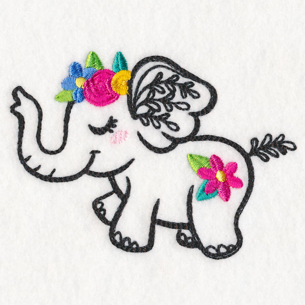 Wildflower Friends - Elephant