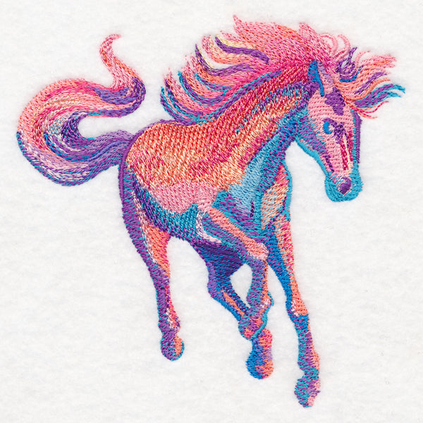 Wild Stallion in Watercolor