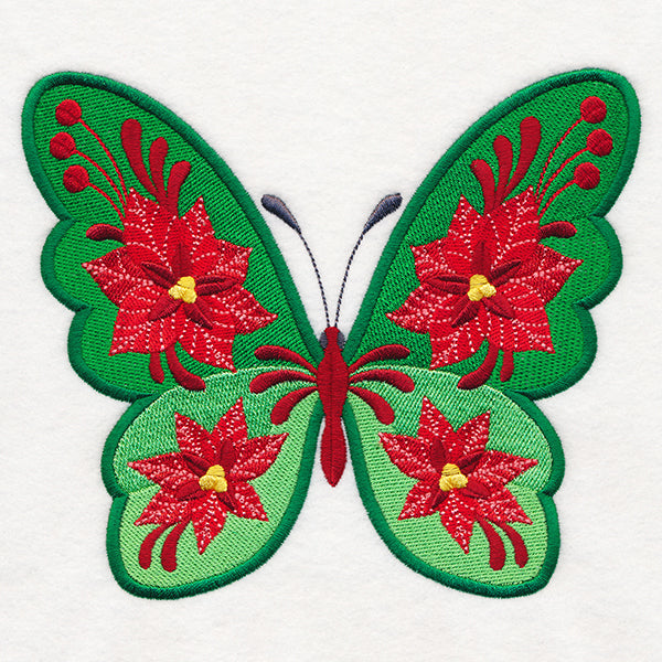 Blooming Poinsettia Butterfly