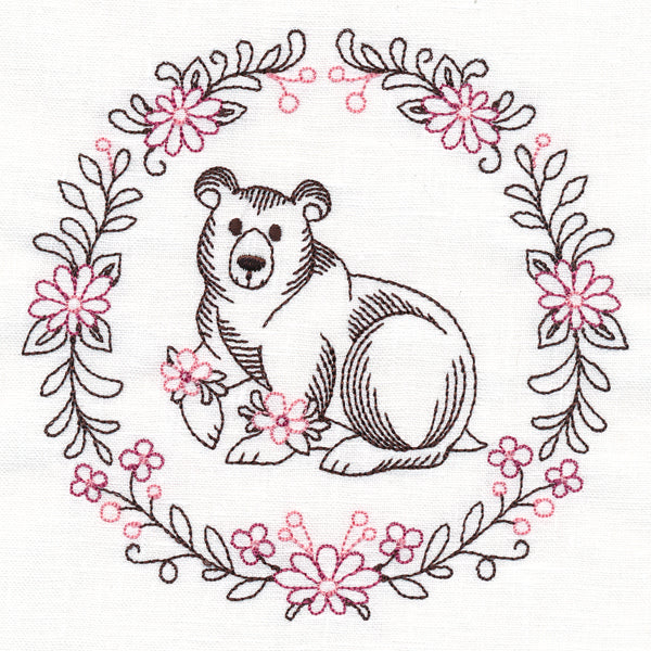 Woodland Flower Friends - Bear