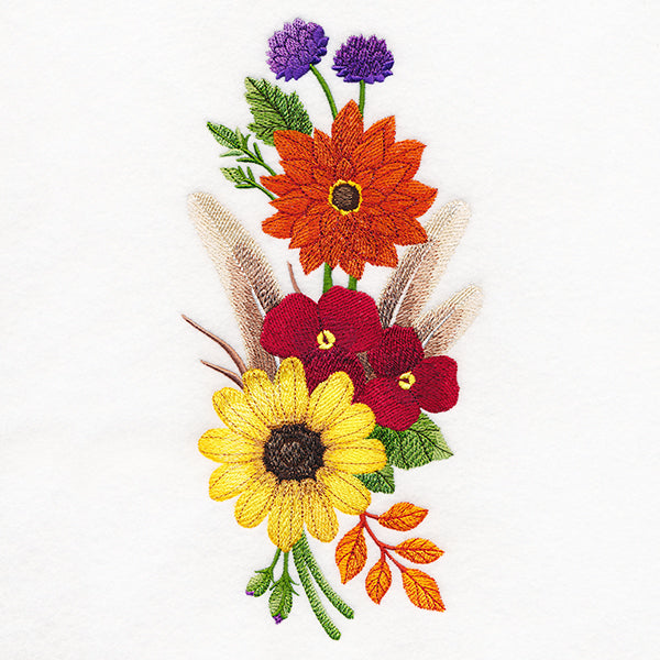 Feathered Autumn Flower Spray