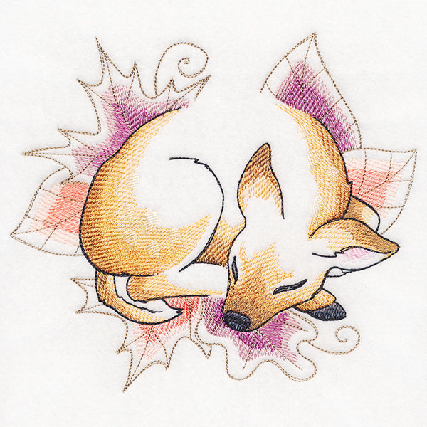 Soft Sleepy Autumn Deer