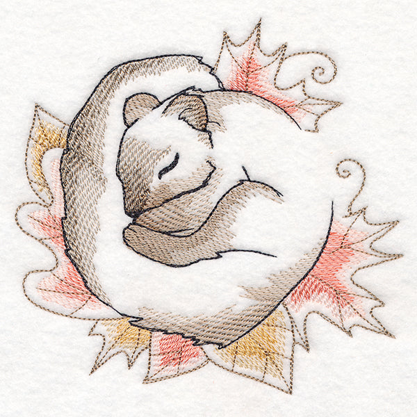 Soft Sleepy Autumn Squirrel
