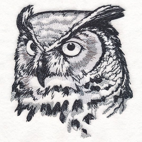 Autumn Great Horned Owl Sketch