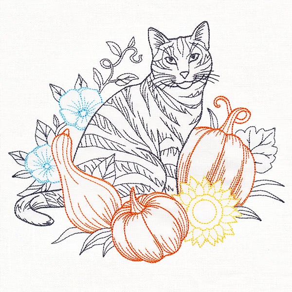 Not-So-Spooky Garden Etching - Cat