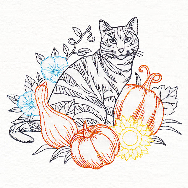 Not-So-Spooky Garden Etching - Cat