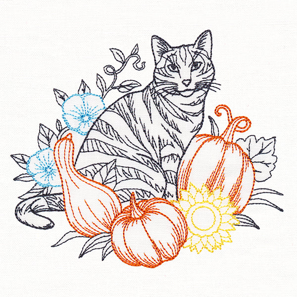 Not-So-Spooky Garden Etching - Cat