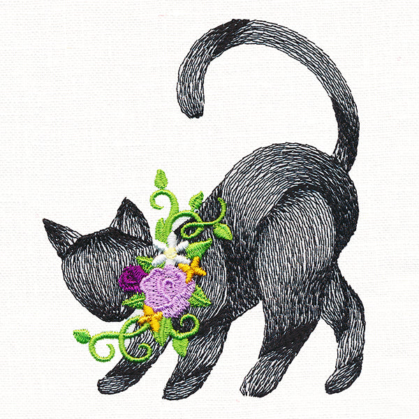 Spooky Chic Halloween Cat