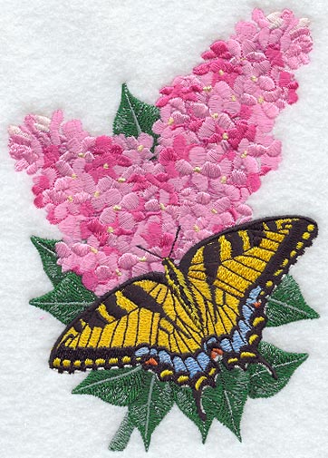 Tiger Swallowtail & Lilacs