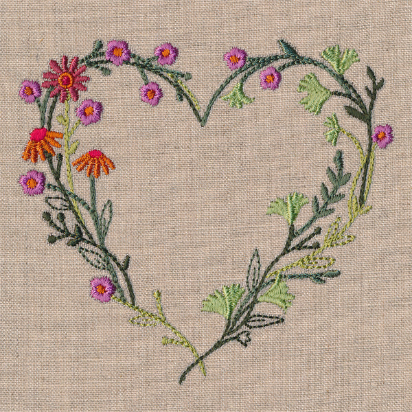 Whimsical Autumn Wildflower Wreath