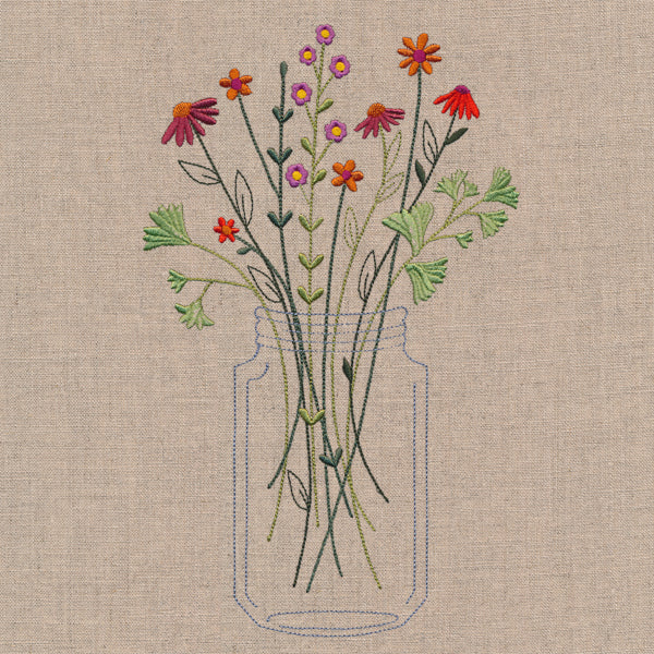 Delicate Autumn Mason Jar